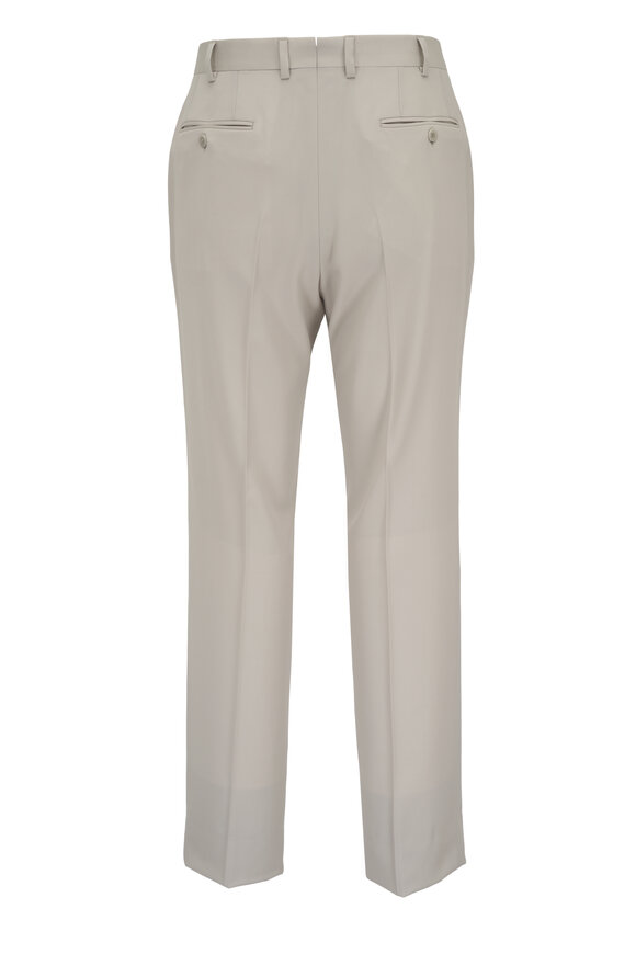 Brioni -  Ventiquattro Neutral Wool Pant