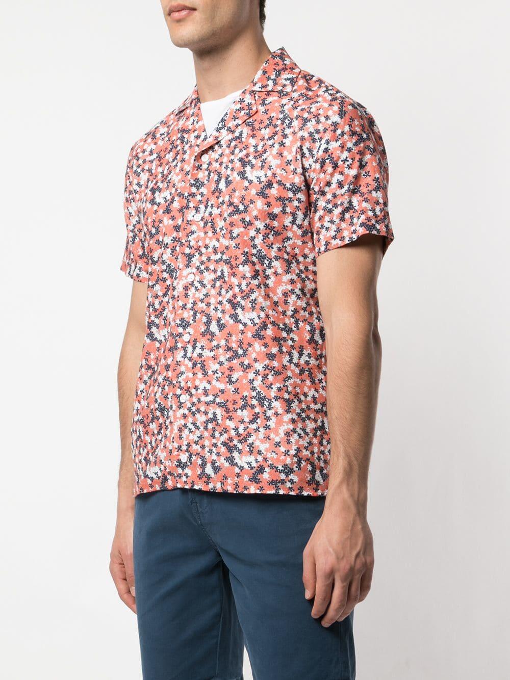 Orlebar Brown - Travis Ninfea Hot Coral Resort Shirt