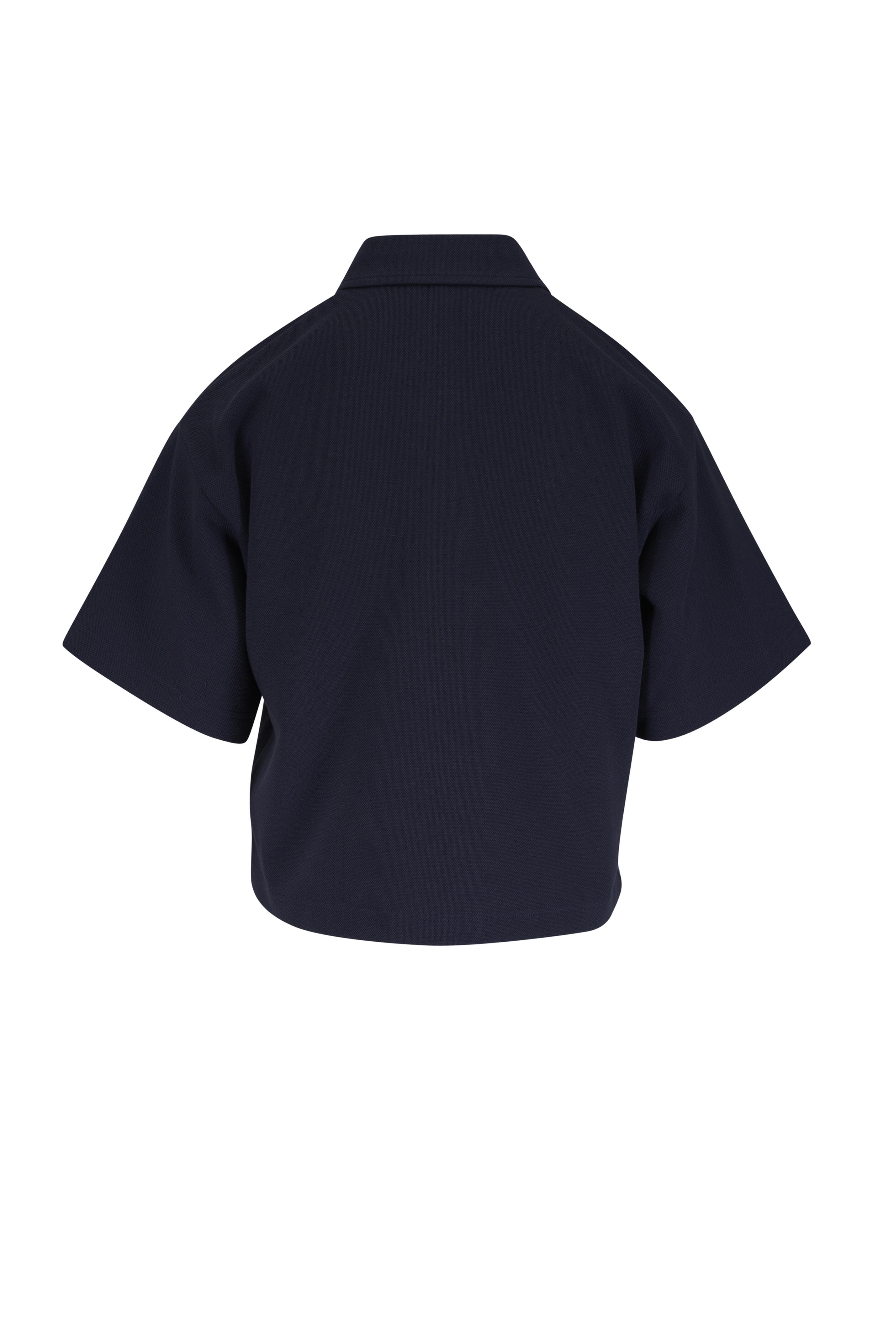Lafayette 148 New York - Ink Blue Cropped Polo - view 2