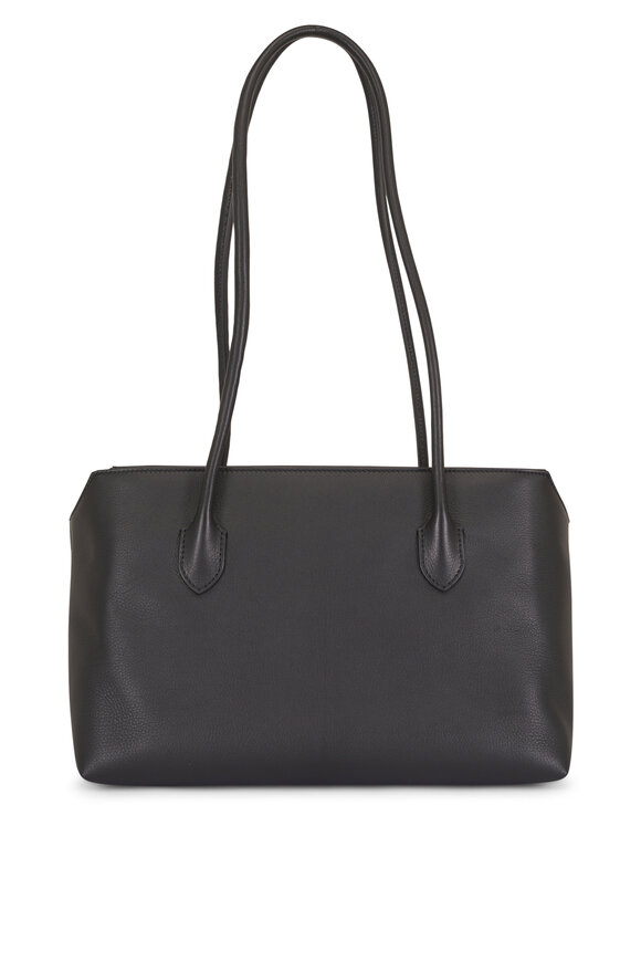 The Row Terrasse Black Nubuck Leather Shoulder Bag - view 2