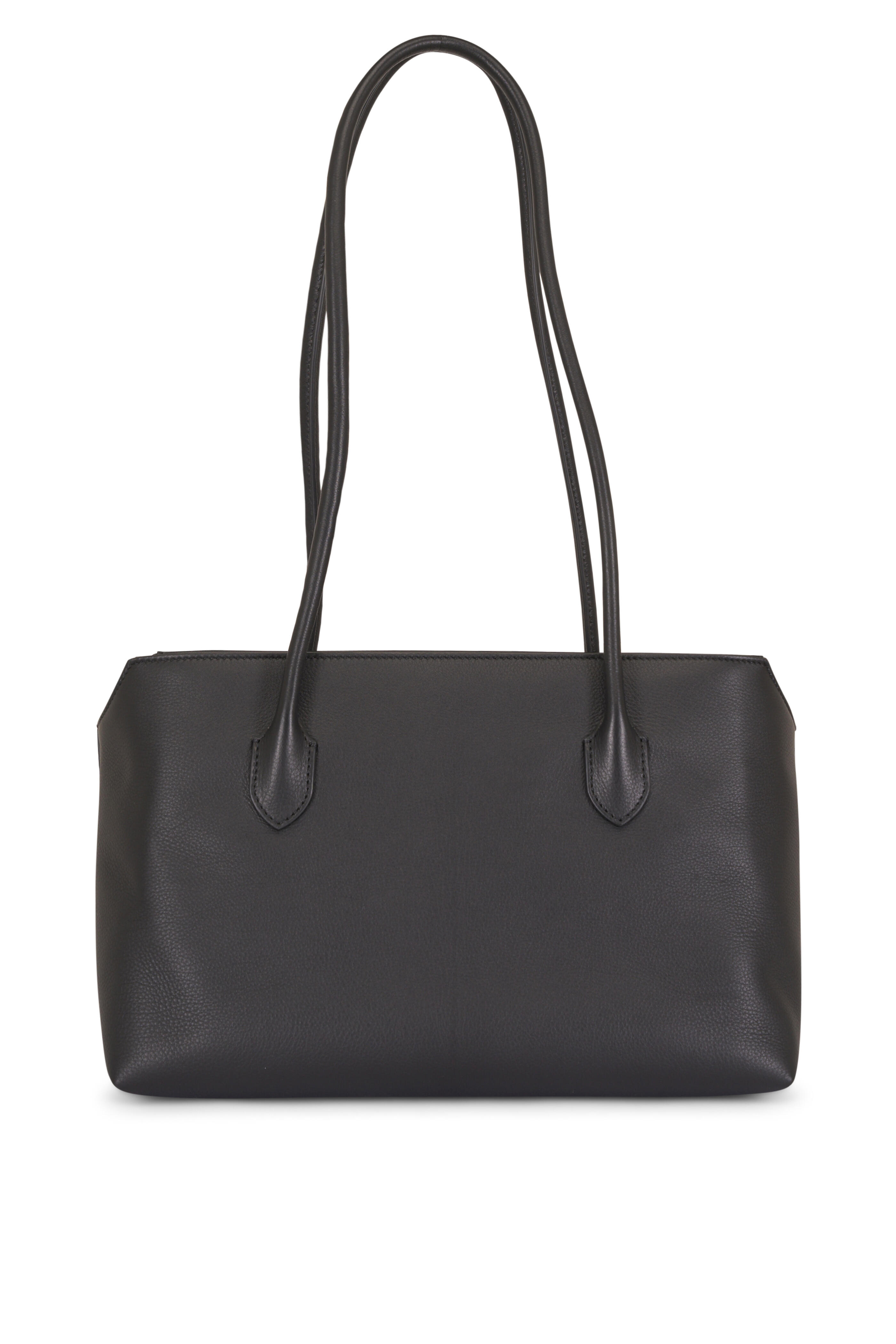 The Row - Terrasse Black Nubuck Leather Shoulder Bag - view 2