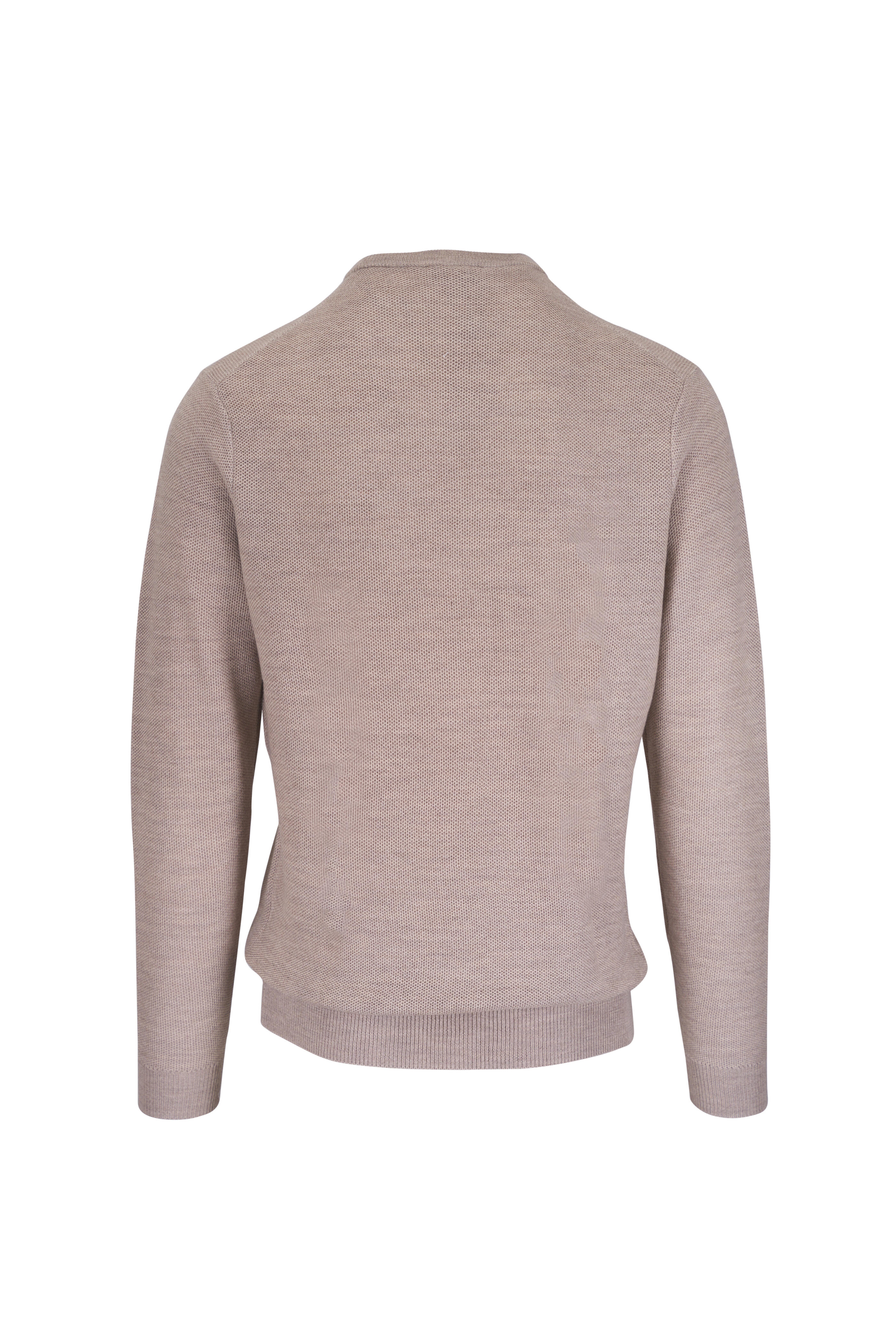 Peter Millar - Honeycomb Taupe Crewneck Sweater