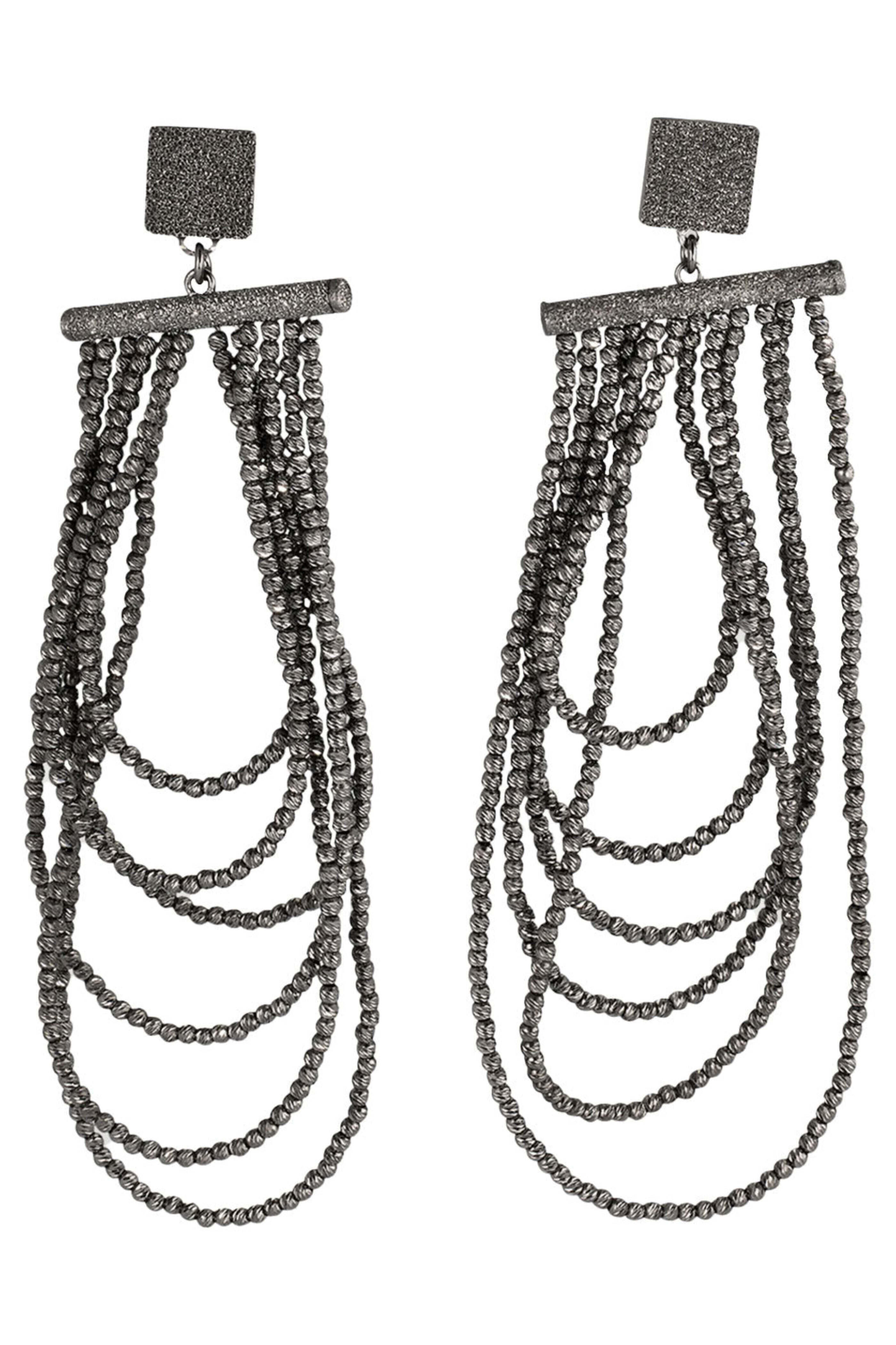【関税＆送料込み】Brunello Cucinelli Earrings Brunello Cucinelli - Diamante Monili Sculptured Earrings