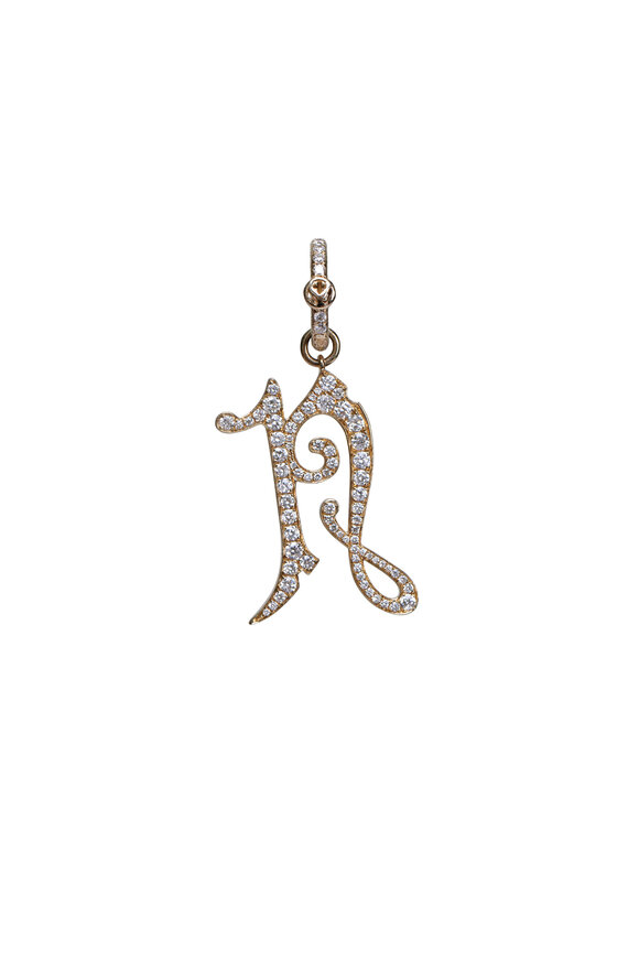 アクセサリー Loree Rodkin GOTHIC CROSS PENDANT LOREE RODKIN | 14-18K WHITE GOLD DIAMOND LARGE GOTH CROSS