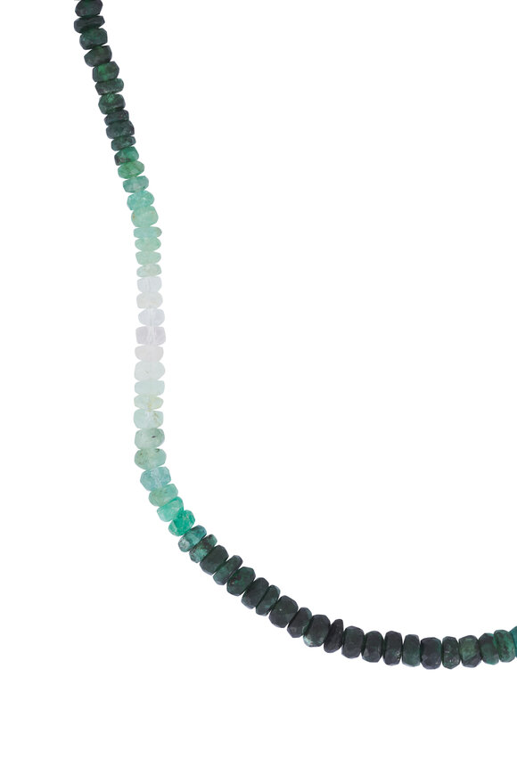 Cristina V. Green Emerald Rondelle Necklace - view 2