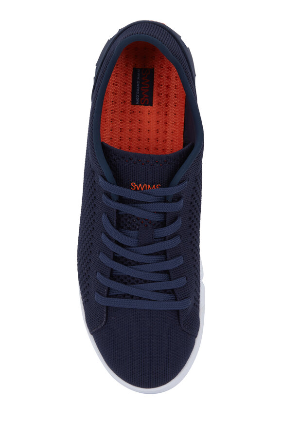 Swims - Breeze Navy Blue Knit Tennis Sneaker 