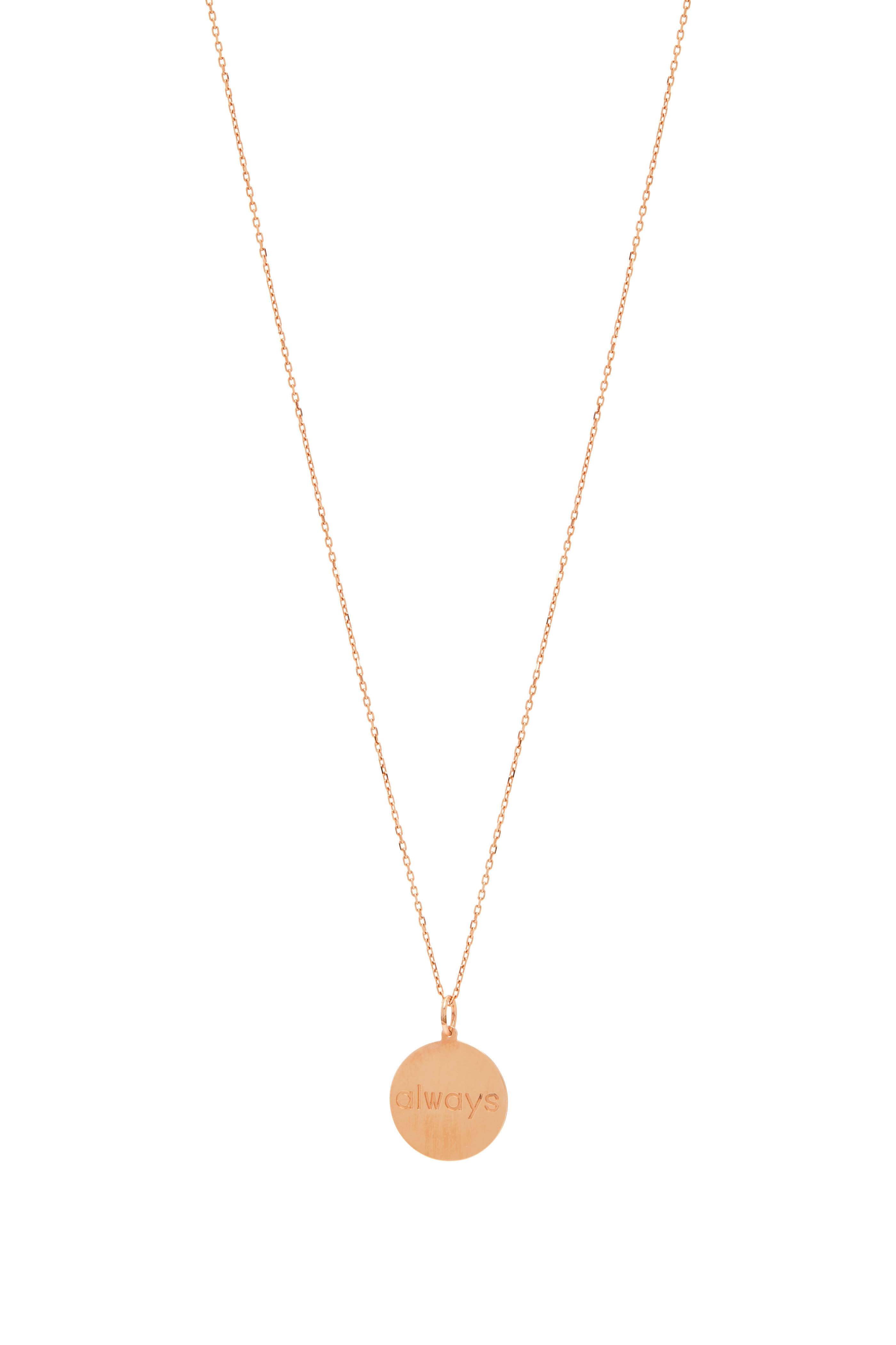 Genevieve Lau - "Always /Remember" Rose Gold Necklace
