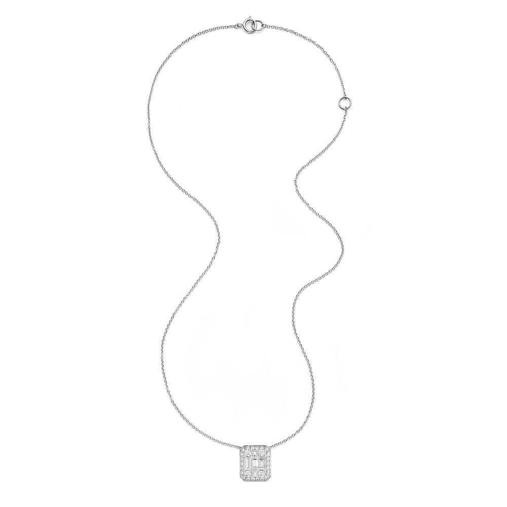 【NACHE】 [X CHO MIN JE] BUMPY NECKLACE Nam Cho - White Diamond Pendant Necklace | Mitchell Stores