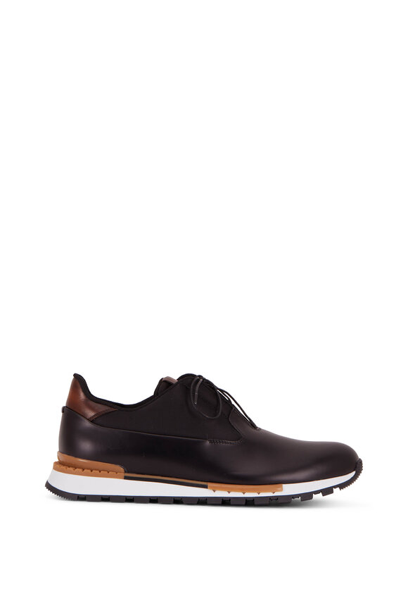 Berluti - Fast Track Black Torino Glazed Leather Sneaker