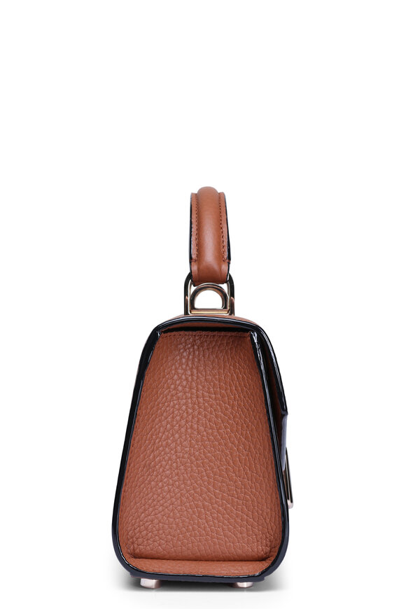 Moreau Paris Small Ana Saddle Leather Top Handle Bag - view 3