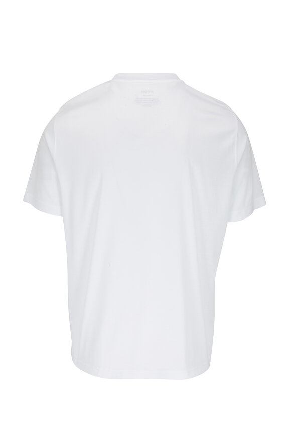 Eton - White Crewneck Slim Fit T-Shirt