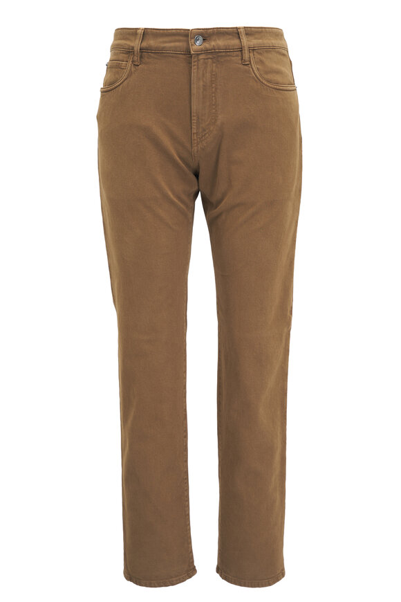 Loro Piana Mossy Brown Five Pocket Pant - view 1