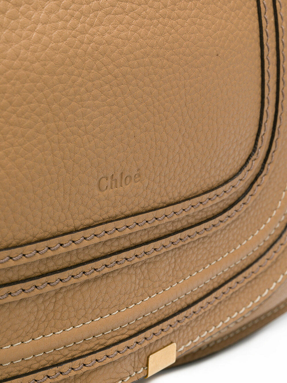Chloé - Marcie Nutmeg Leather Medium Shoulder Bag