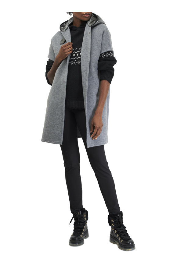 Bogner - Nilla Gray Tech Wool Cape 