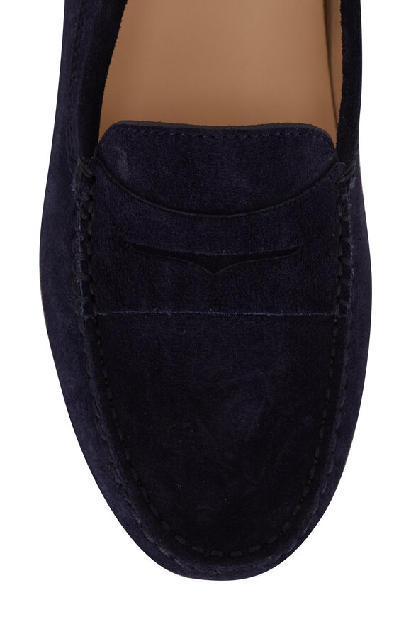 Tod's - Mocassino Blue Suede Penny Loafer