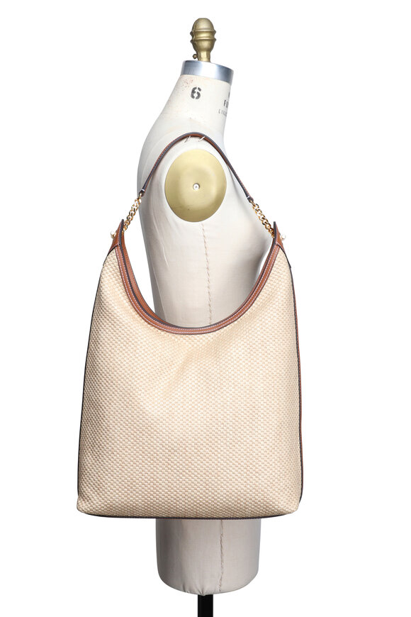 Veronica Beard Jour Natrual Raffia Shoulder Bag - view 5