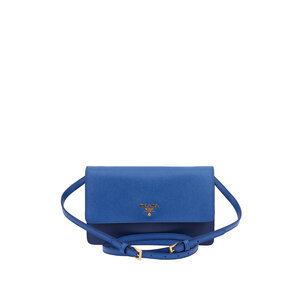 Prada Saffiano Lux Crossbody Bag - Blue Crossbody Bags, Handbags