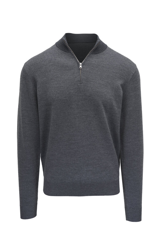 Peter Millar Gray Color Block offers Mens Sweater