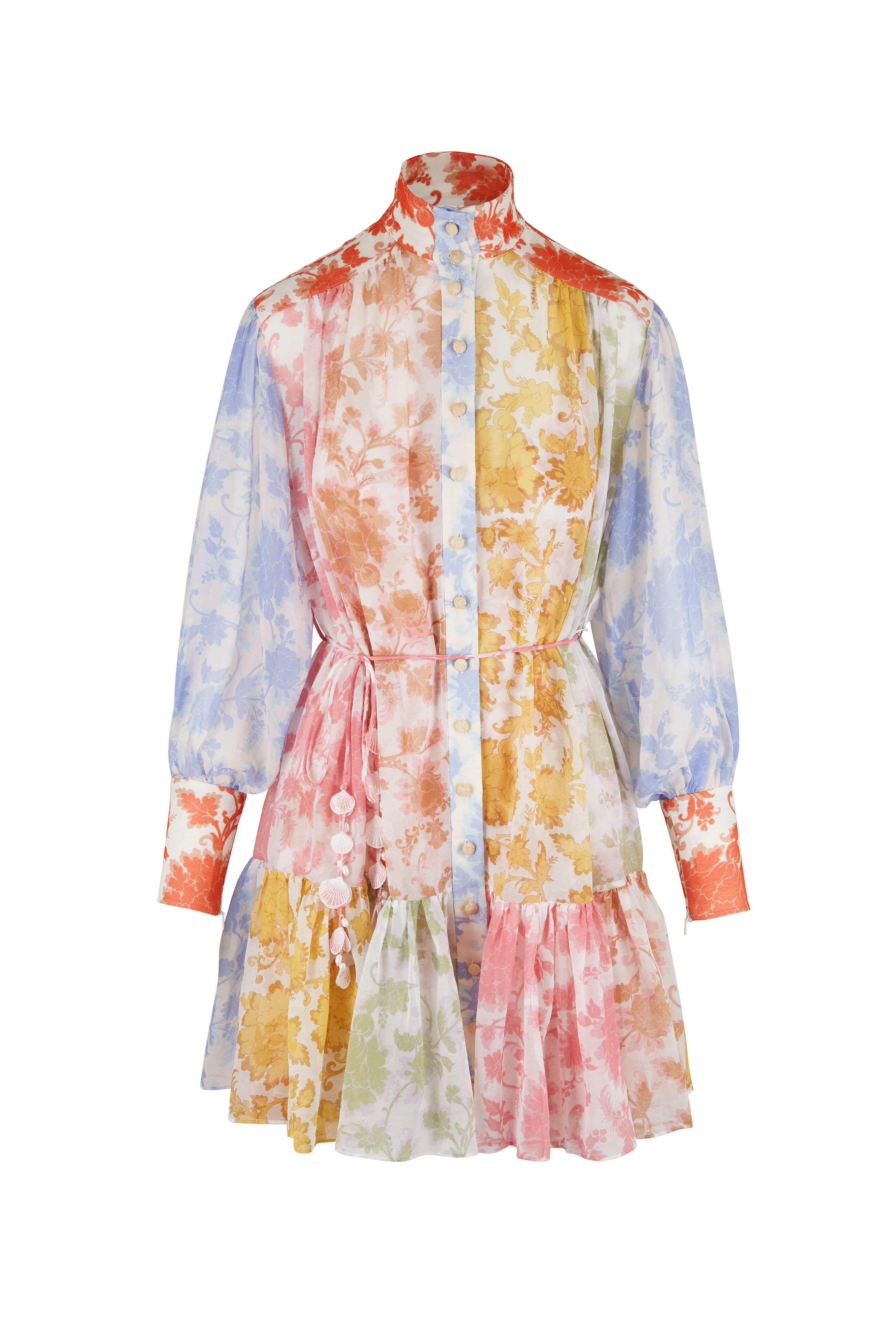 Zimmermann - Postcard Lantern Mini Dress