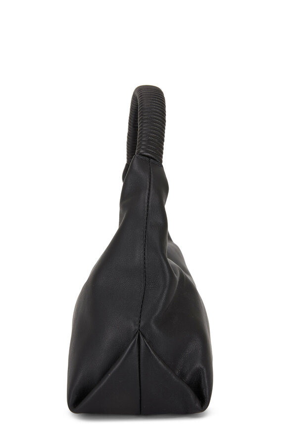 Khaite - Remi Black Leather Hobo Bag | Mitchell Stores