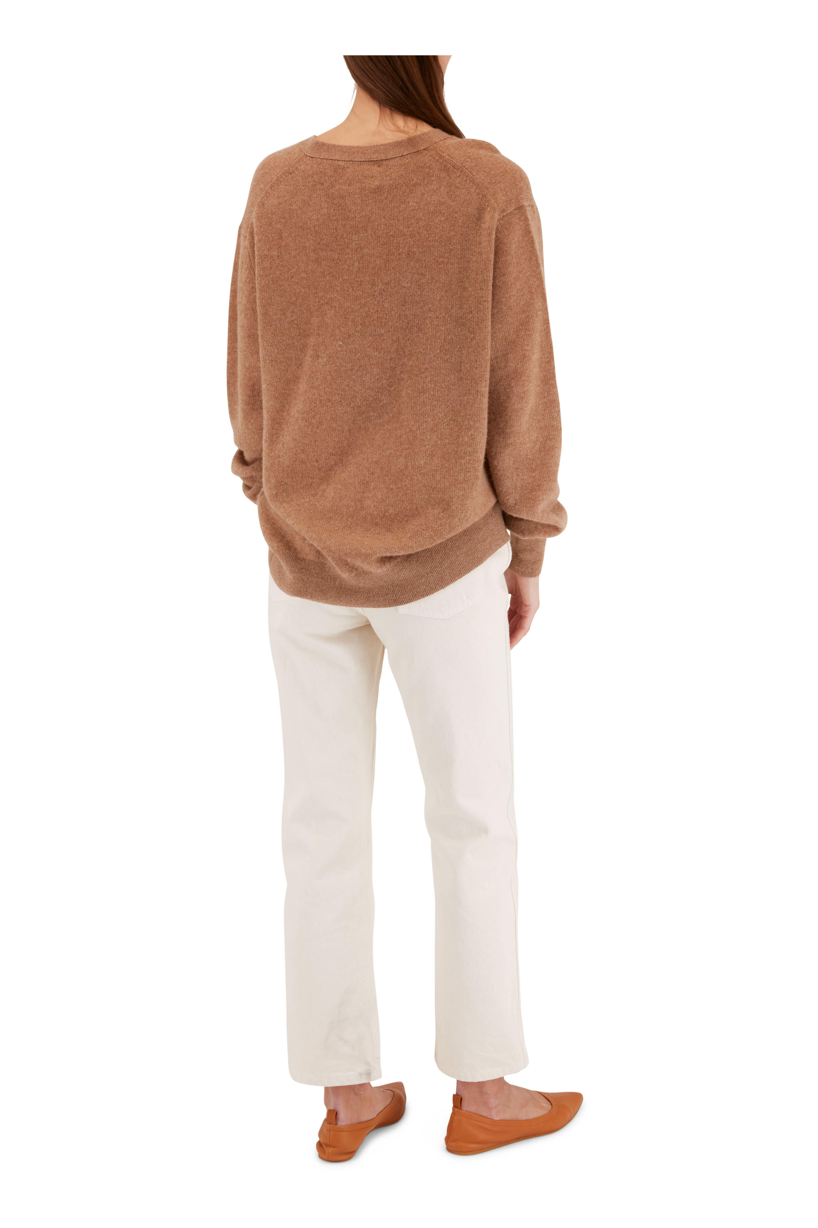 Gianvito Rossi - Alina Sienna Nappa Leather Pointed Ballet Flat