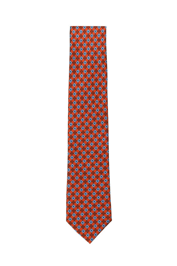 Geoff Nicholson Orange Silk Necktie