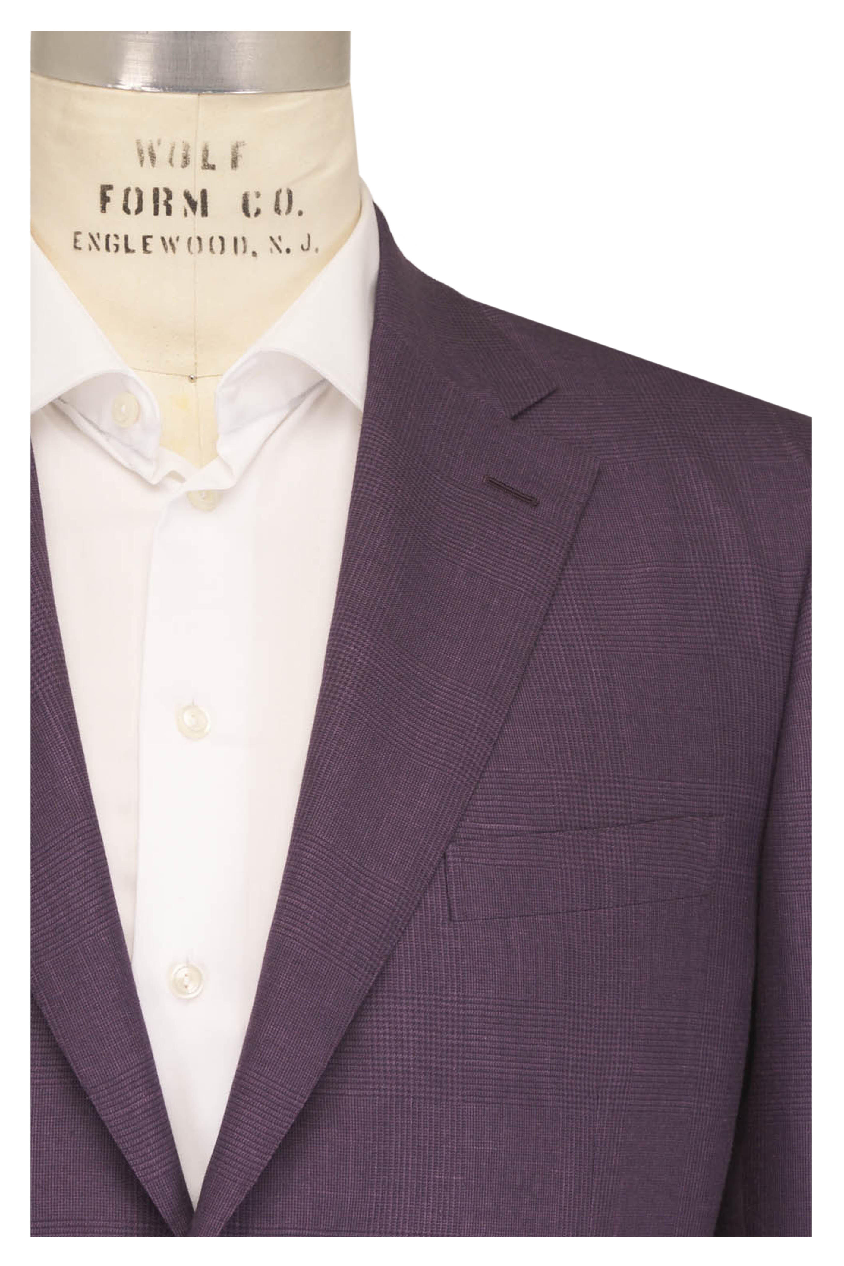 Brioni - Ravello Rose Check Cashmere, Silk, Linen Sportcoat - view 1