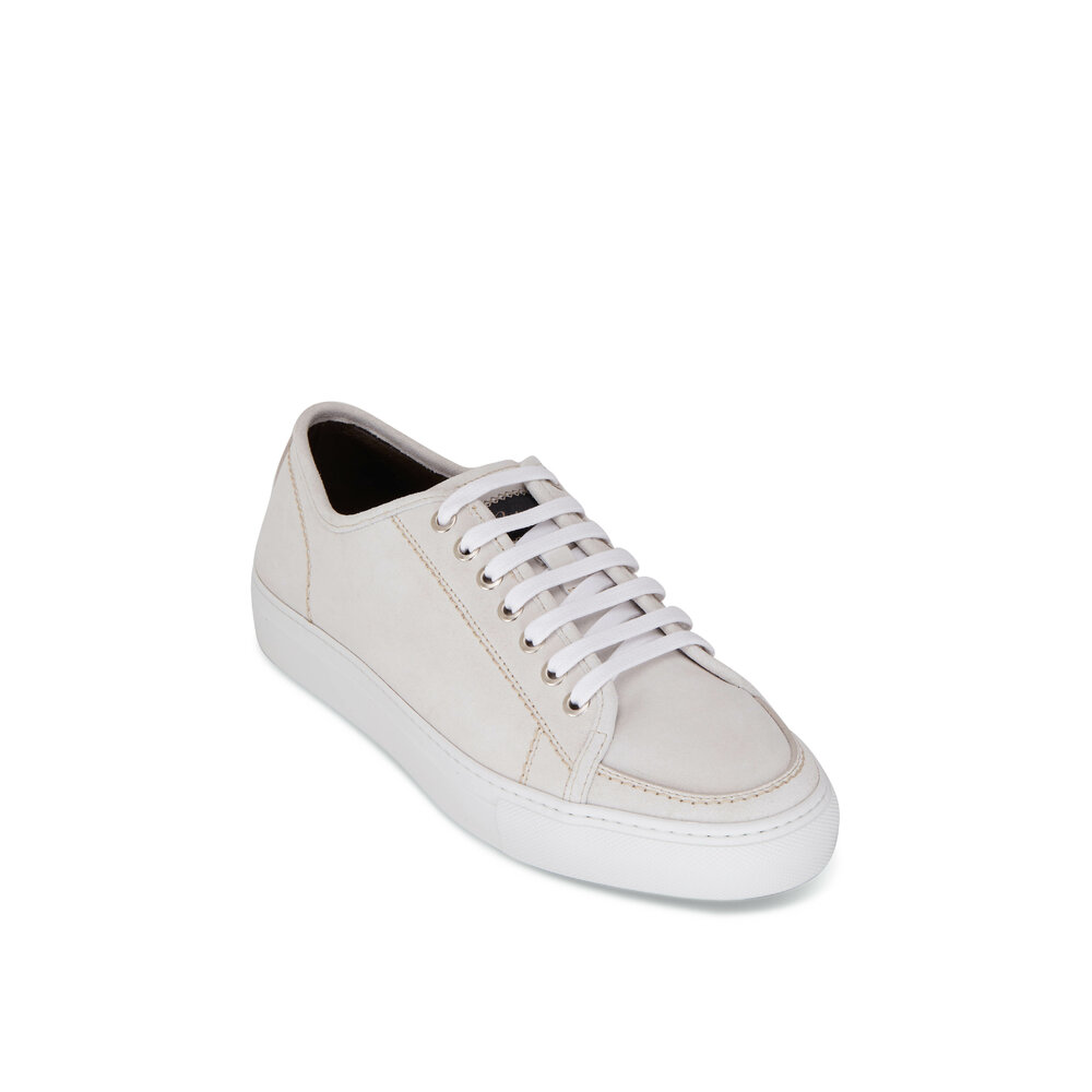 スニーカー BRIONI Men Sneakers QHLW0LPA701 9090 White White suede and calf leather sneakers | Brioni® us Official