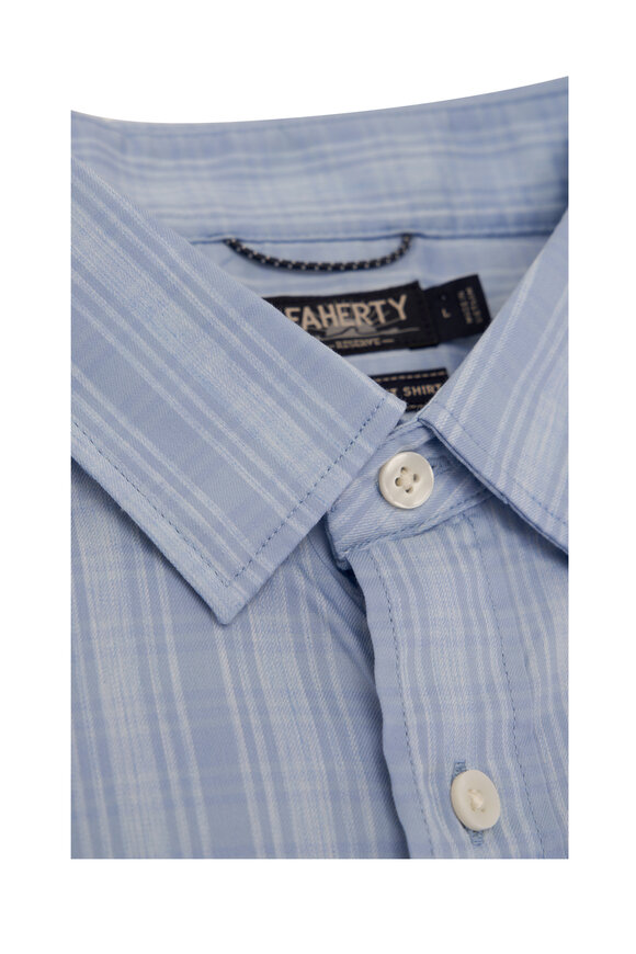 Faherty Brand - Ice Falls Blue Plaid Sport Shirt