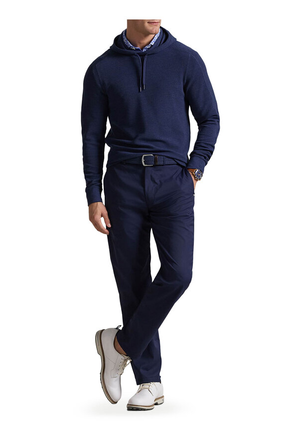 RLX Ralph Lauren Navy Tech Waffle Knit Hoodie - view 2