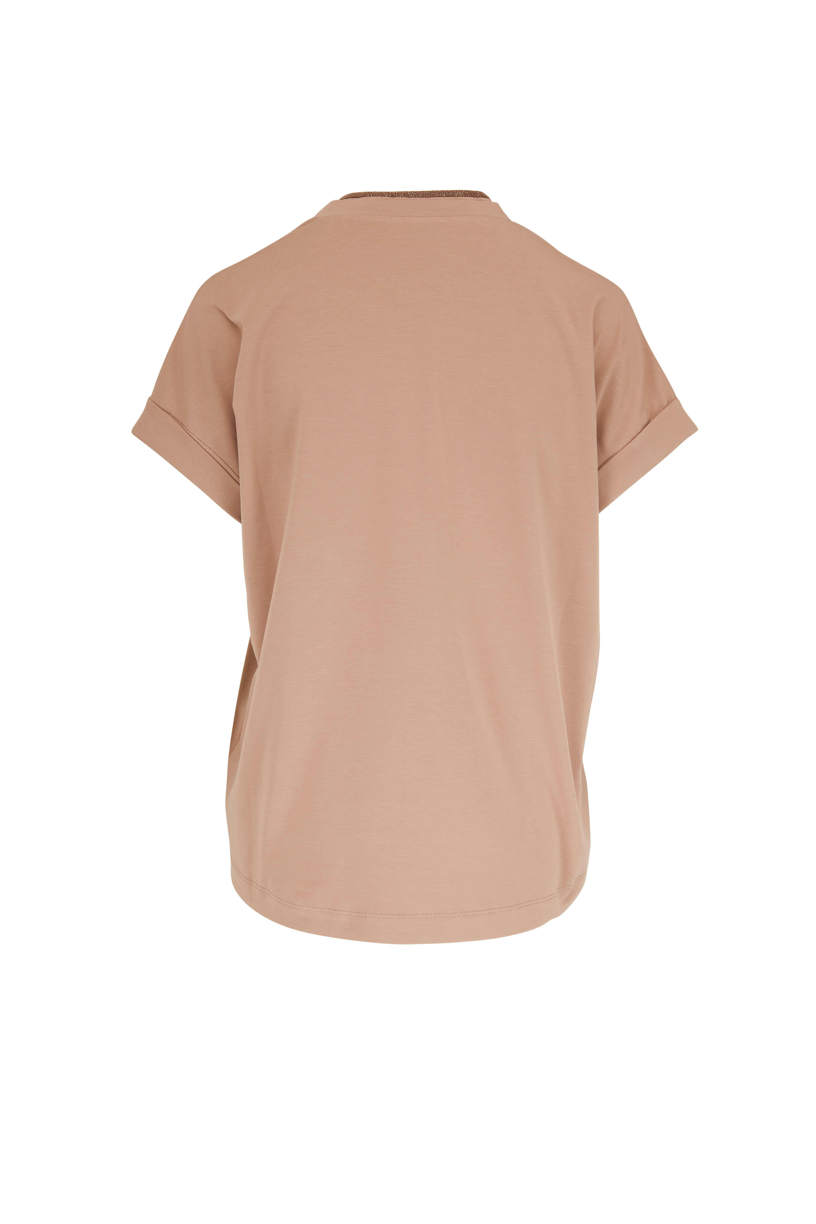 【関税＆送料込み】Brunello Cucinelli Monile T-Shirt Brunello Cucinelli Crewneck T-Shirt with Monili Pocket