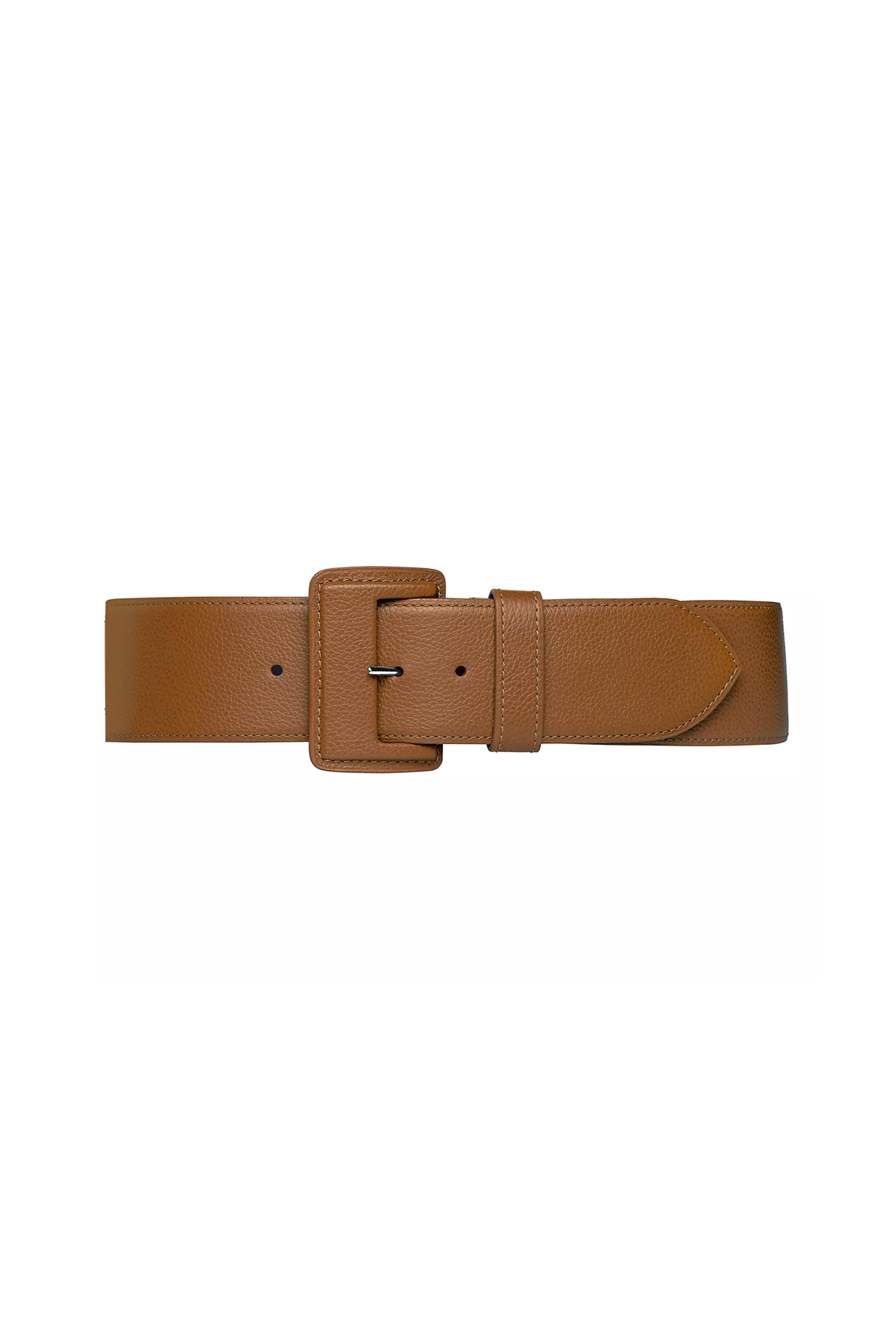 Maison Vaincourt - La Merveilleuse Camel Pebbled Leather Belt