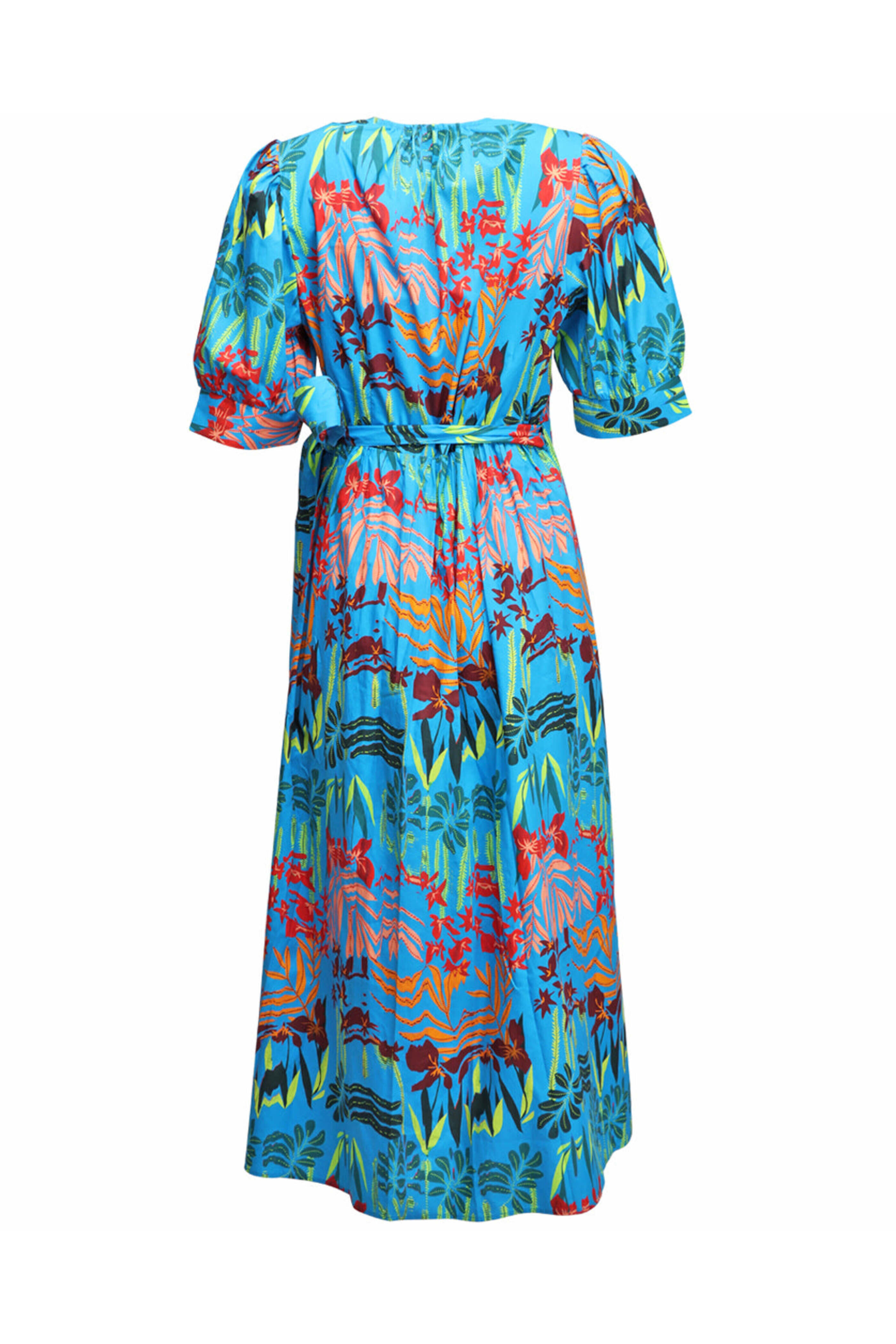 Maria Oliver - Azure Amazon Rita Wrap Dress | Mitchell Stores