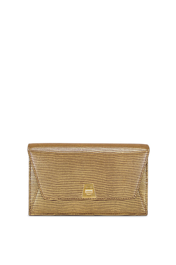 Akris Anouk Bronze Envelope Chain Clutch