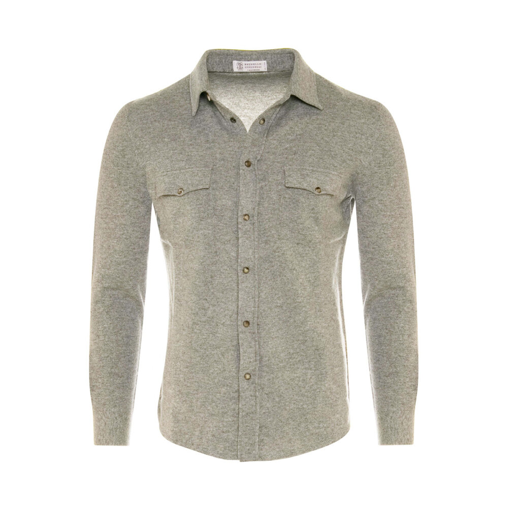 Cardigan Style Western En Laine Vierge Et Cachemire - Brunello Cucinelli Taille M