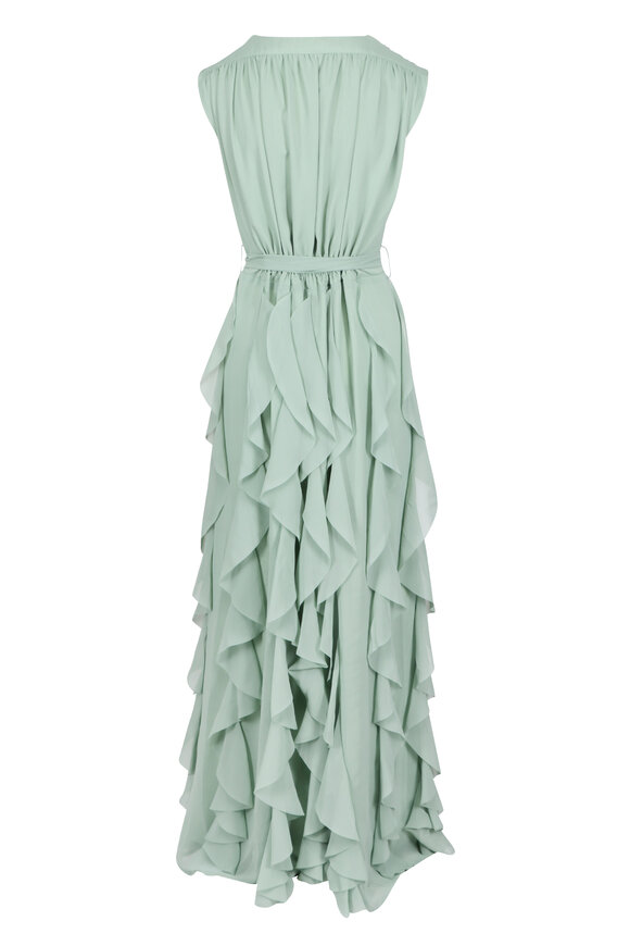 Catherine Regehr Naeem Sage Tiered Gown - view 3