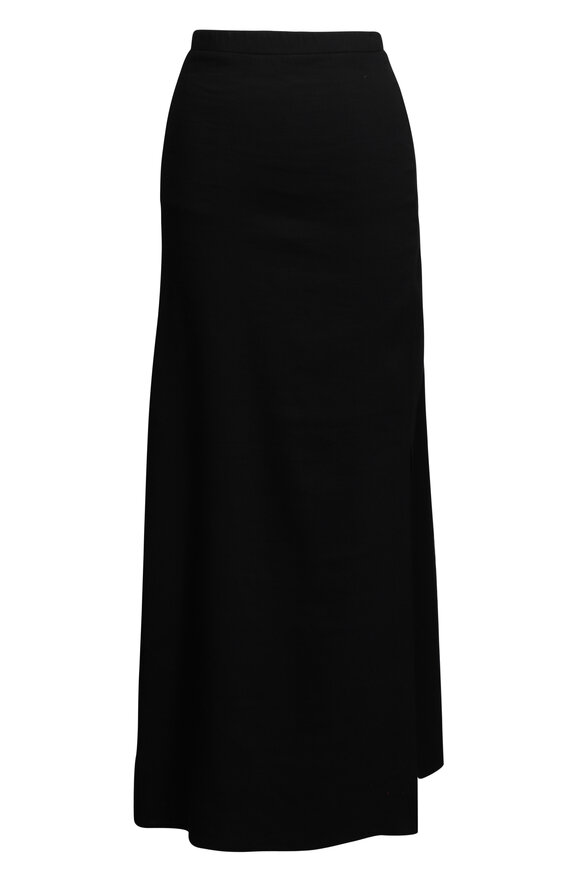 Peter Cohen Slang Black Stretch Linen Skirt