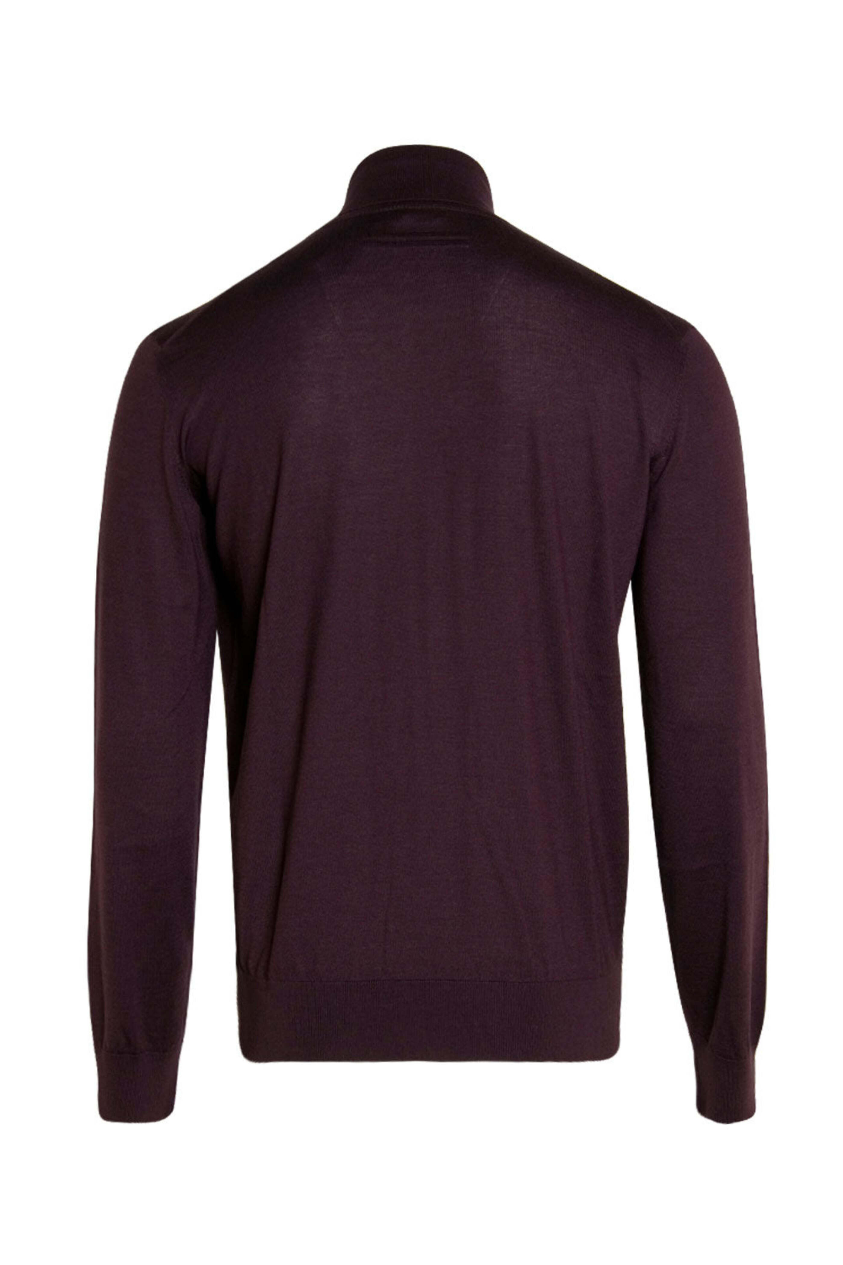 Zegna - Burgundy Casheta Light Turtleneck Sweater