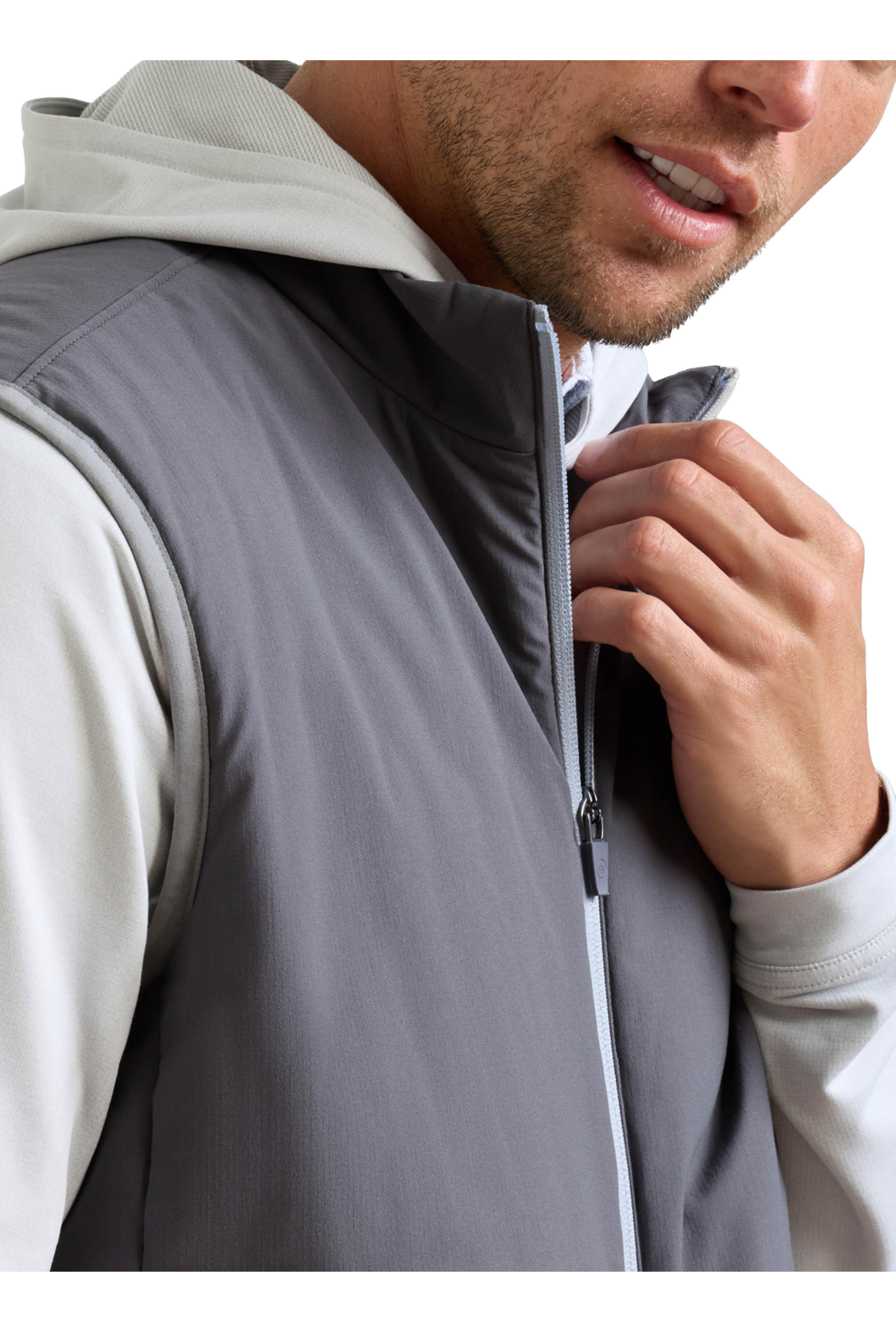 Peter Millar - Summit Charcoal Gray Full Zip Vest