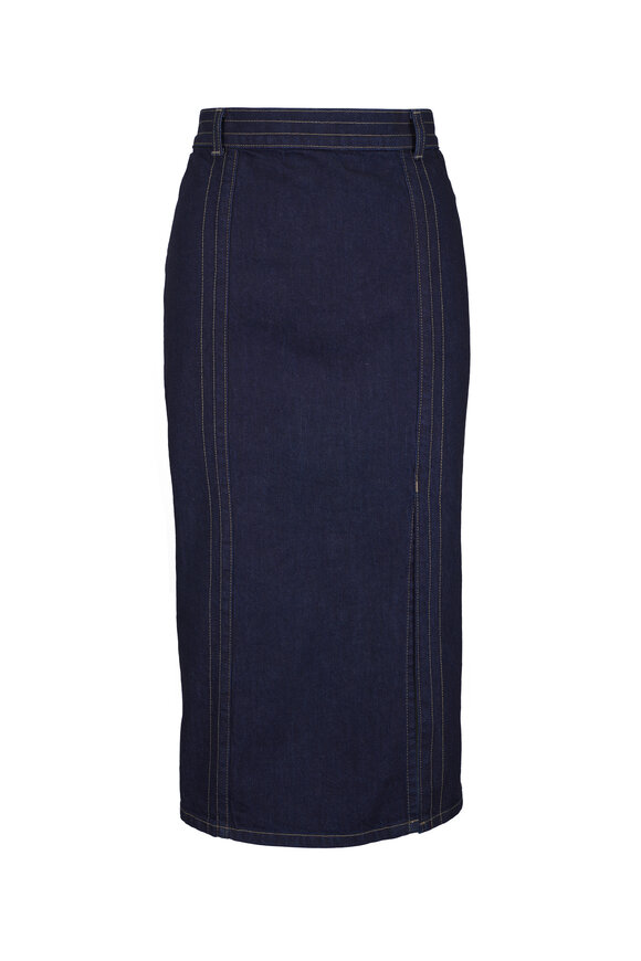 TWP Denim Midi Skirt