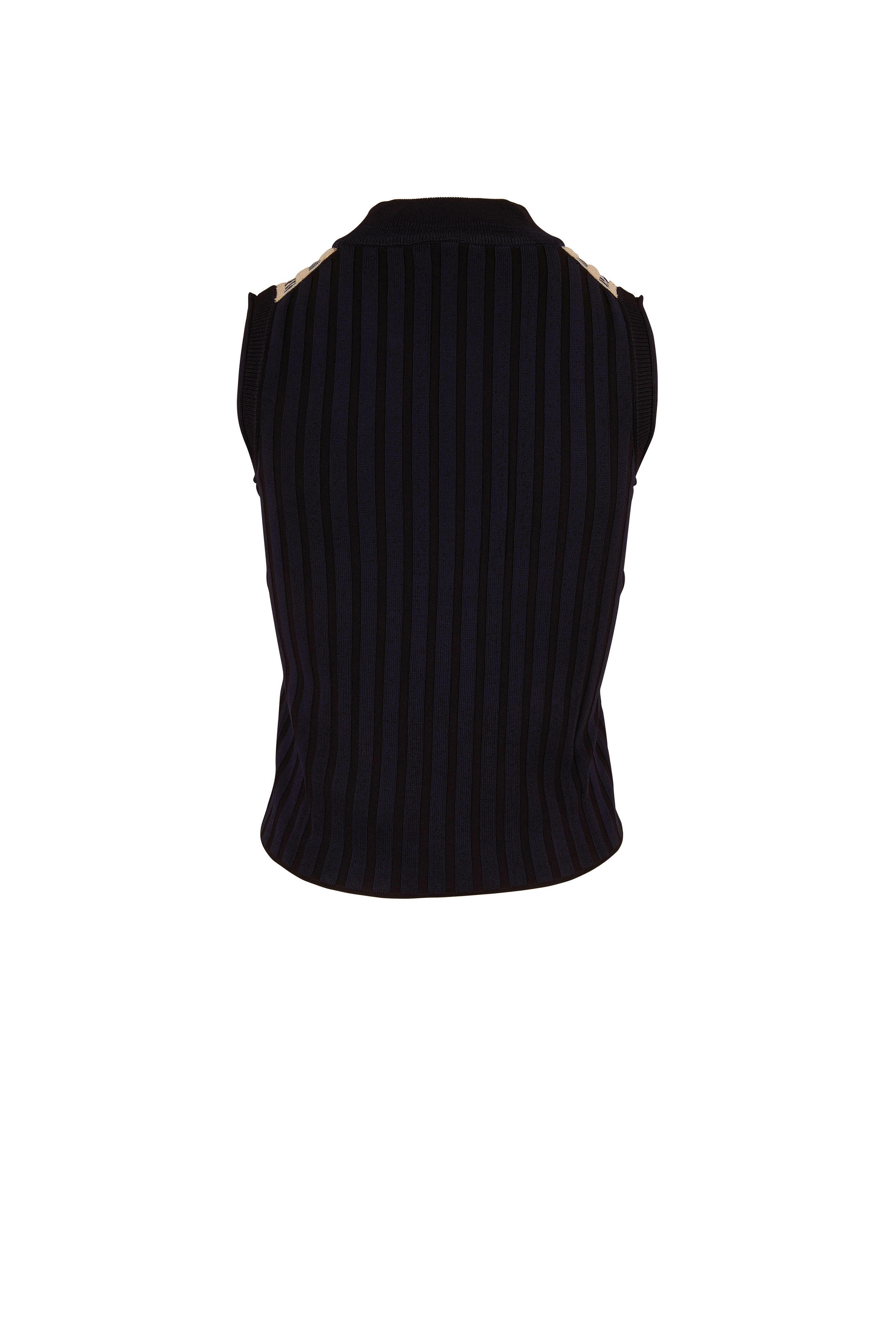 Rosetta Getty - Bauhaus Multicolor Jacquard Sleeveless Sweater