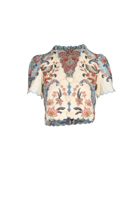 Farm Rio Butter Yellow Boho Beauty Top