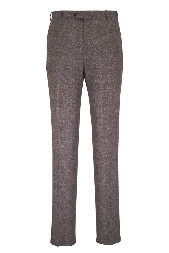Atelier Munro Taupe Check Silk & Wool Suit - view 4