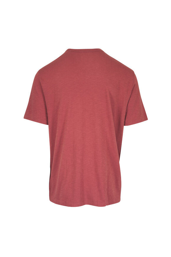 Faherty Brand Red Sunwashed Pocket Tee - view 2