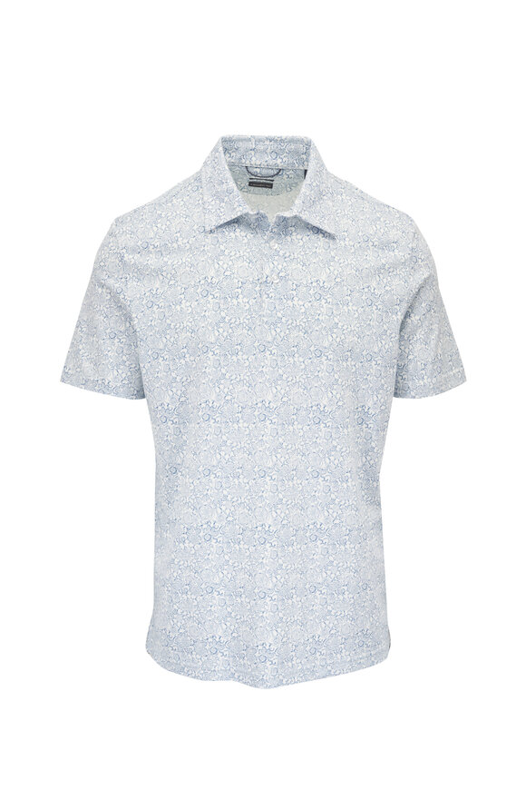 Faherty Brand Movement™ Twilight Blossom Print Pique Polo