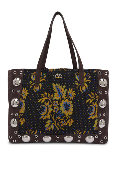 Valentino Garavani - Medium Nellcôte Black Grainy Leather