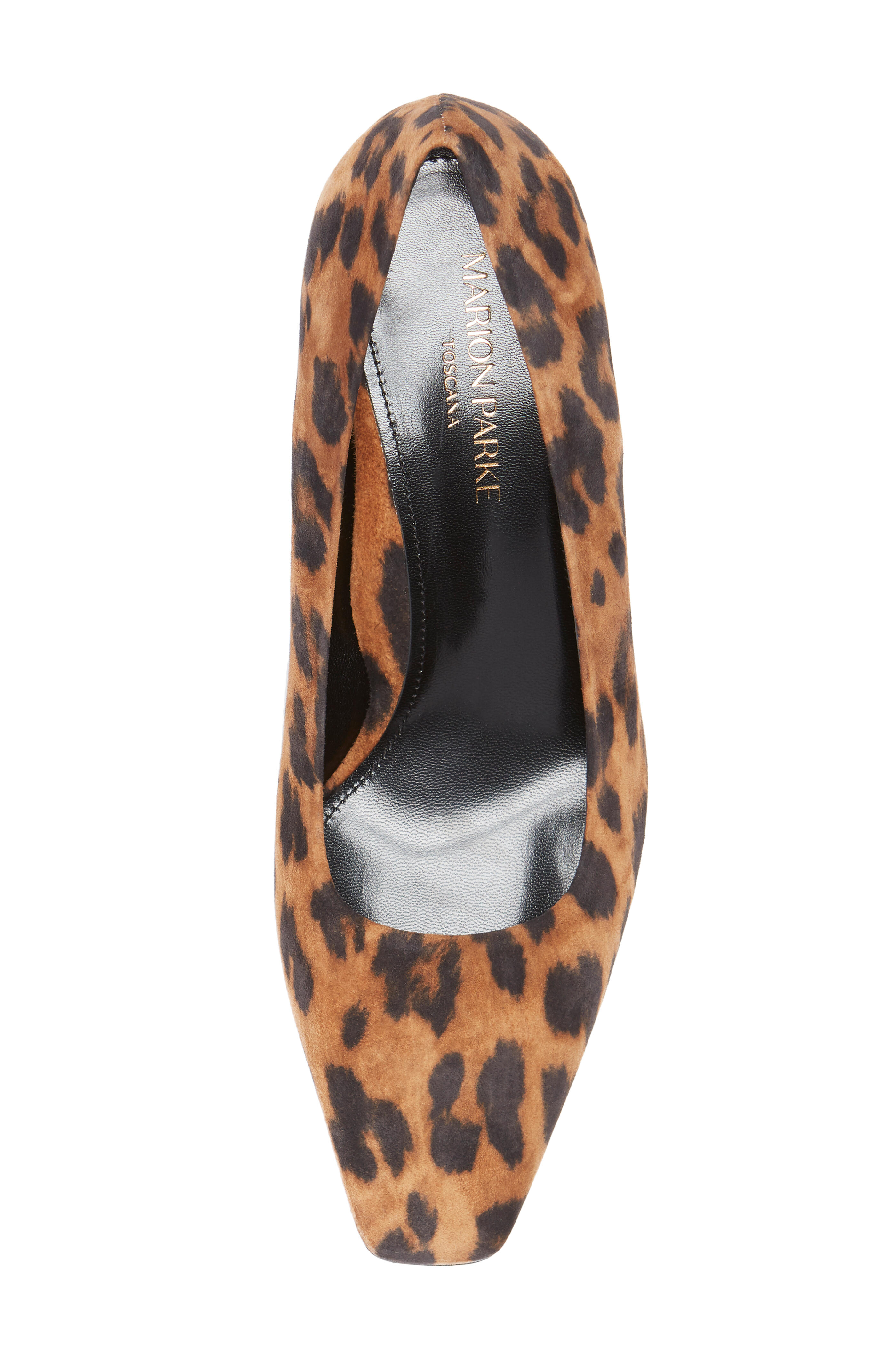 Marion Parke - Pierson Leopard Suede Block Heel Pump, 50mm