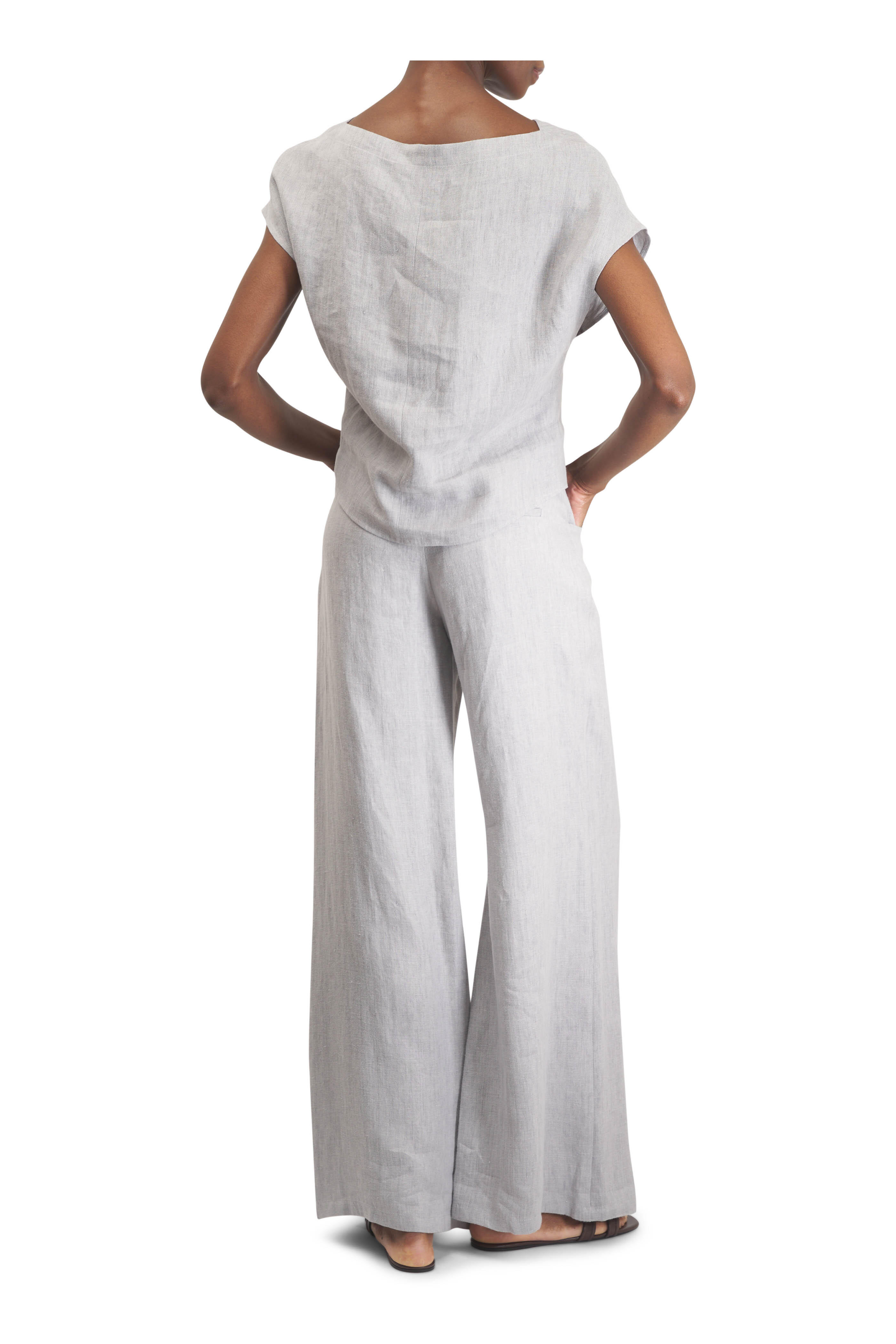 TWP - Dillon Light Heather Gray Washed Hemp Pant