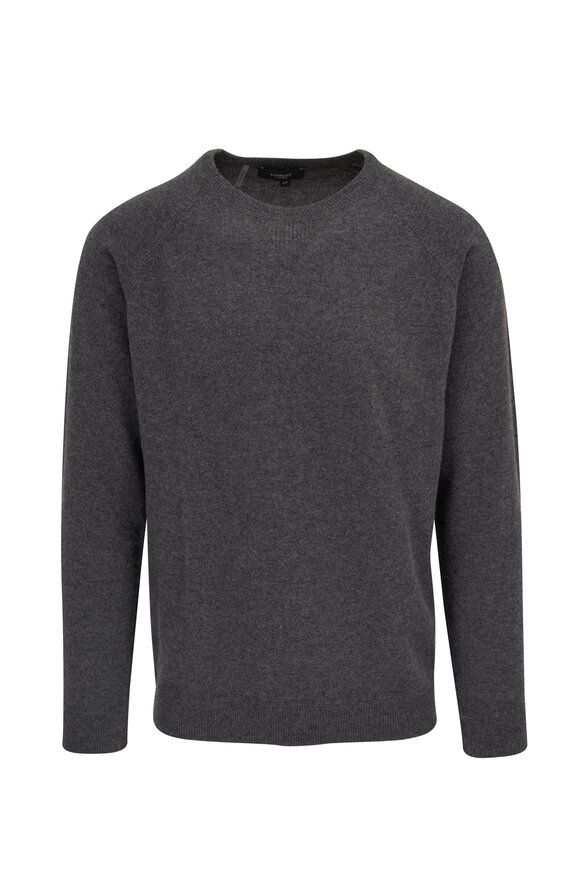 Kinross Charcoal Gray Coverstitch Crewneck Sweatshirt