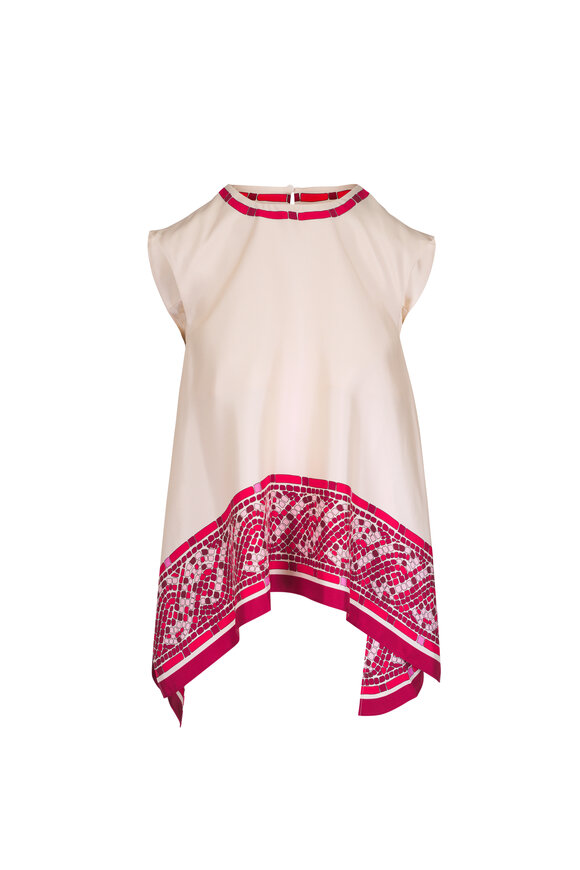 La DoubleJ San Carlo Silk Twill Cobra Placee Top